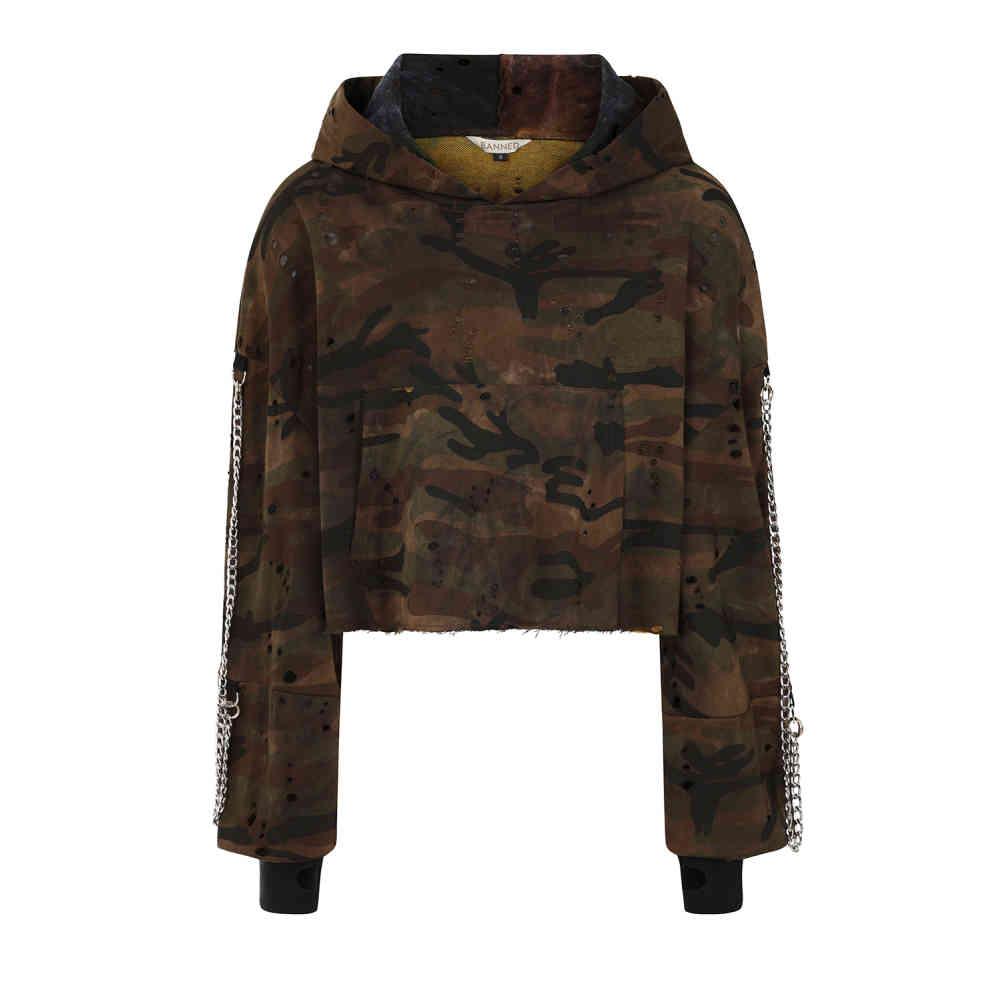 Banned - Fable Sweat Ã  capuche - Marron/Noir